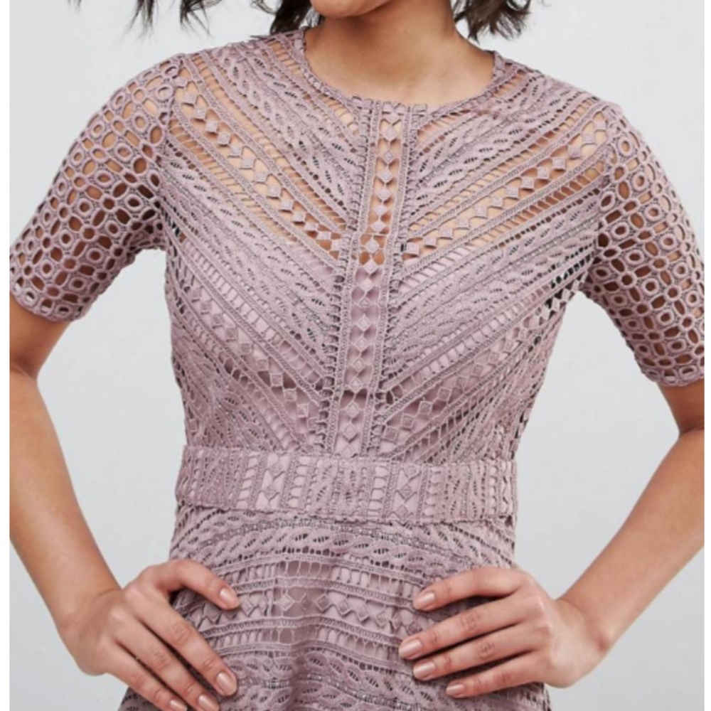 NWT ASOS | Lace Midi Dress 12/14 - Picture 3 of 8